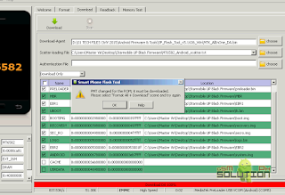 SP flash tool PMT changed for the ROM