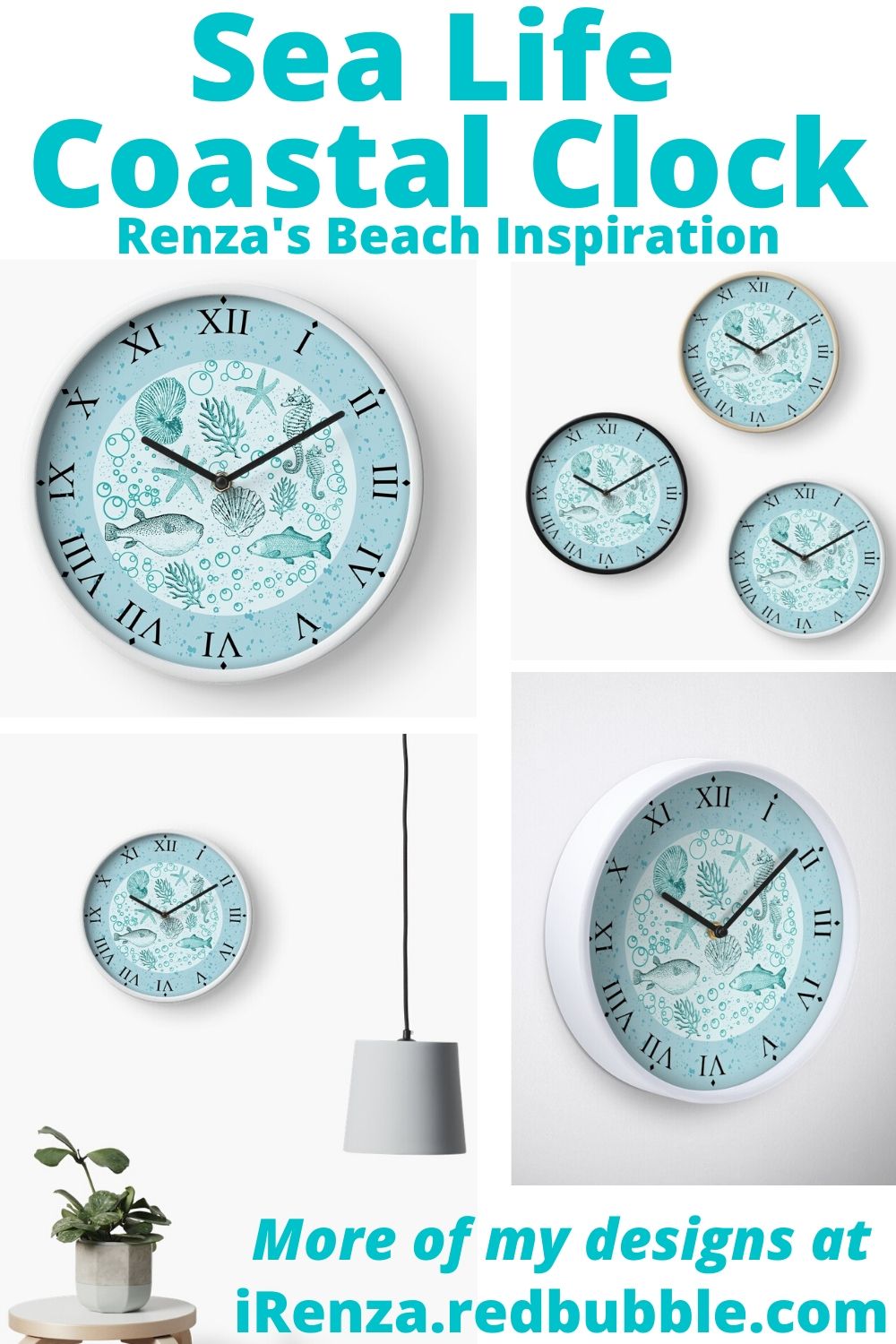 20+ Nautical Themed Coastal and Beach Clocks