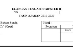 Soal Dan Kunci Jawaban Pts Uts 2 Basa Sunda Kelas Iv 4 Sd Semester Ii Sudut Baca