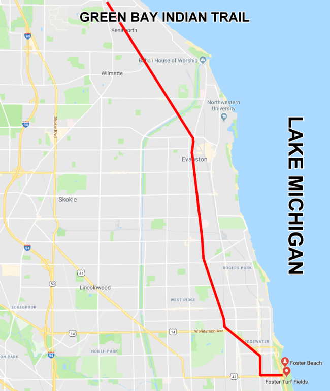 The Digital Research Library of Illinois History Journal™ Indian Trails Green Bay Trail, aka