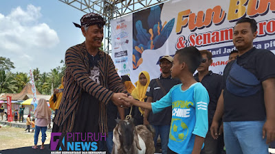 Yoga Restu Alam, Beruntung Dapatkan Satu Ekor Kambing di Fun Bike dan Senam Aerobik