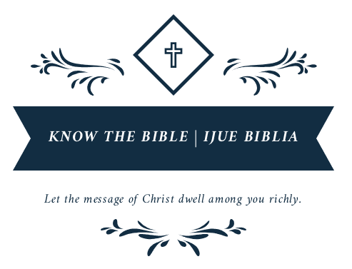 IJUE BIBLIA | KNOW THE BIBLE