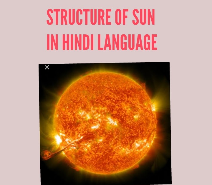 सूर्य की संरचना और बनावट | Structure and Composition of sun in Hindi