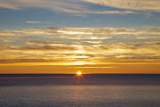 Sunrise and sunset on Lundy Island (sunset seen from lundy west coast )
