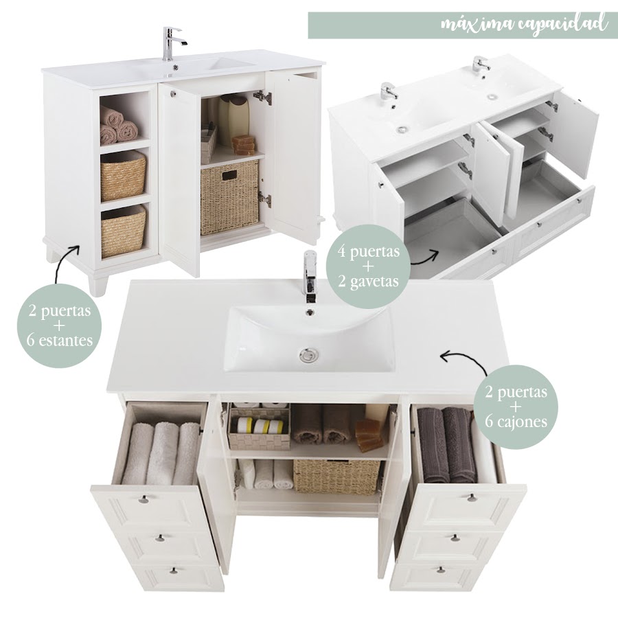 mueble de baño bonito blanco leroy merlin