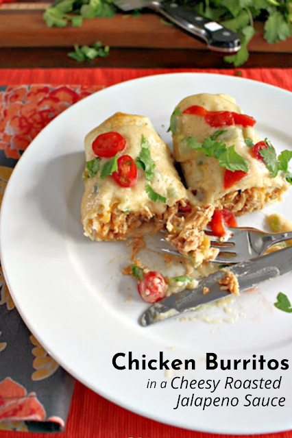 Mary Ellen's Cooking Creations: Oven Baked Chicken Burritos in a Creamy