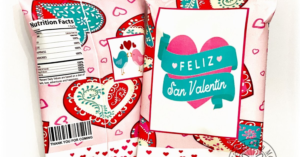 Valentines Day "Chip Bags " Utilizando la Cricut