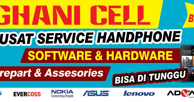Gambar Spanduk Konter Service Hp contoh desain spanduk