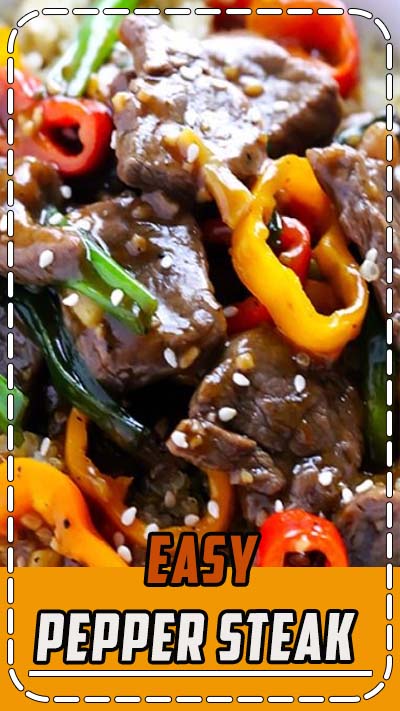 This Easy Pepper Steak recipe can be ready to go in 30 minutes, and is full of the great Chinese pepper steak flavors we all love!