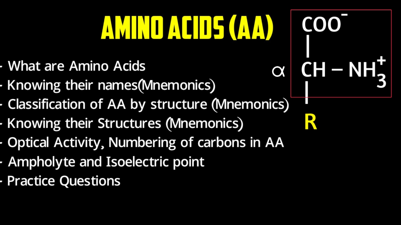 Science Lair Amino acids Definition, structure, classification with