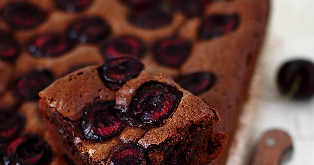Brownies met kersen