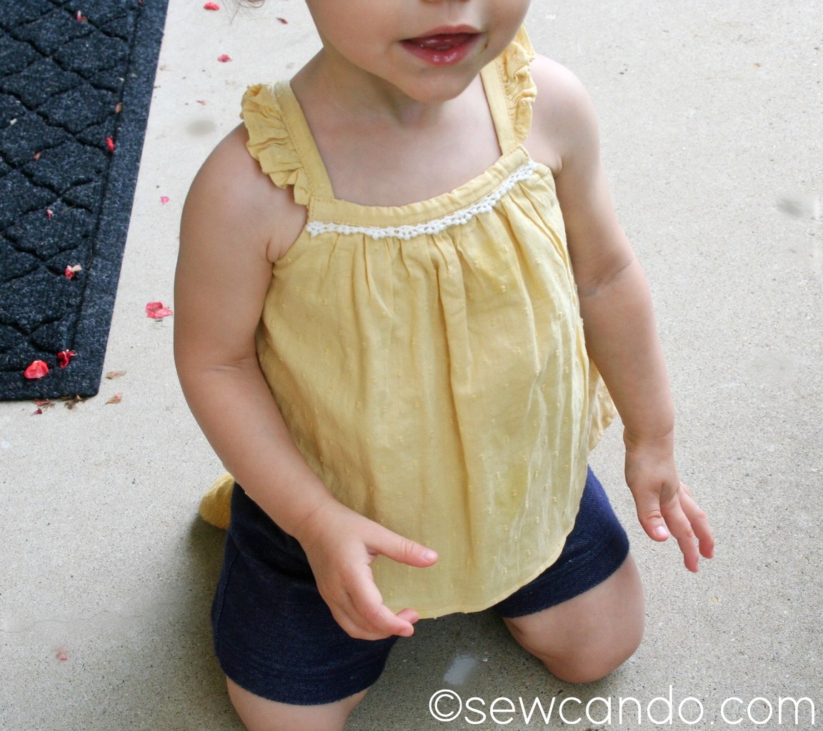 Sew Can Do Baby & Toddler Hack Upcycled Rompers Into Tank Tops