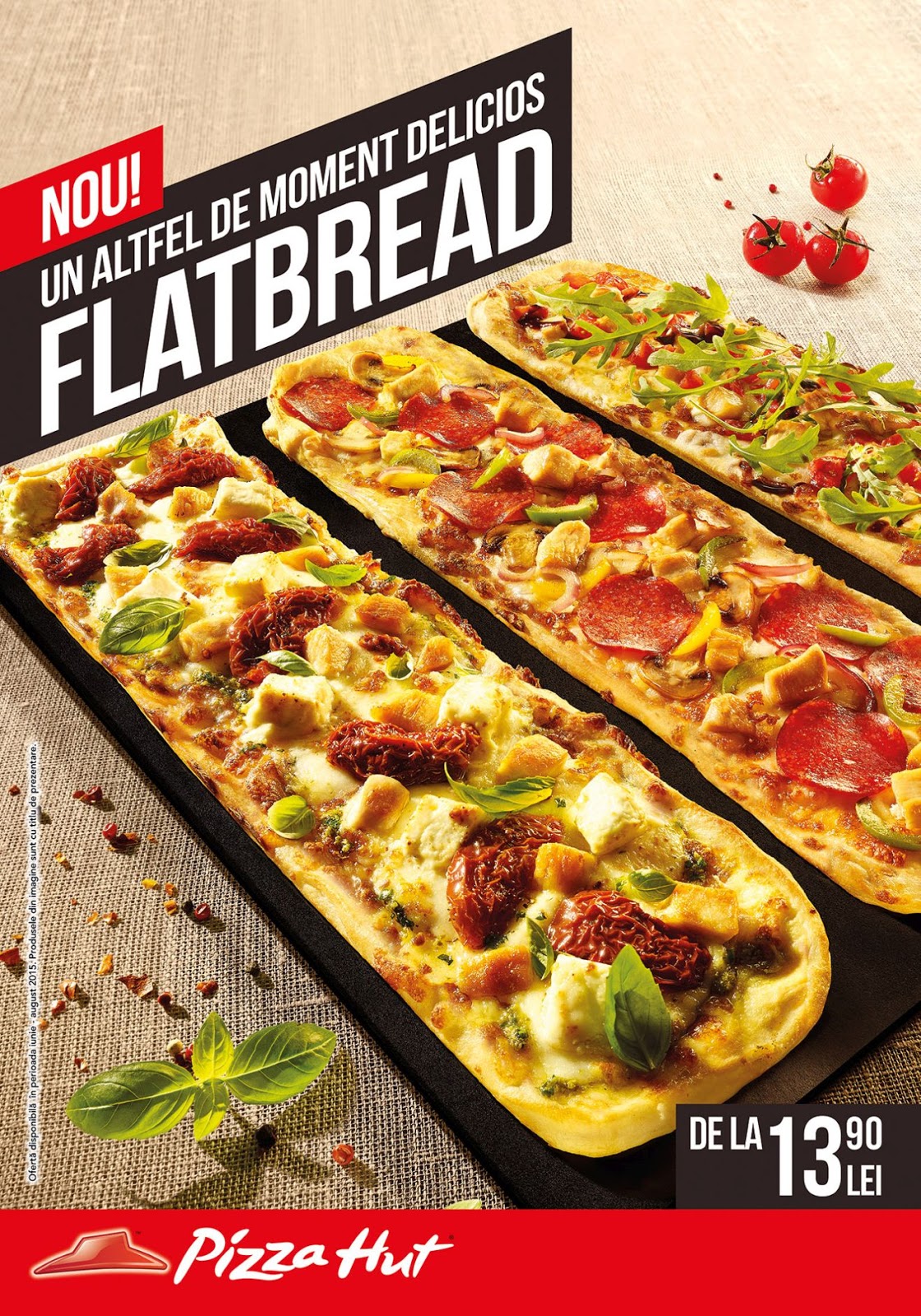 Mega Bacau Pizza Hut lanseaza Flatbread
