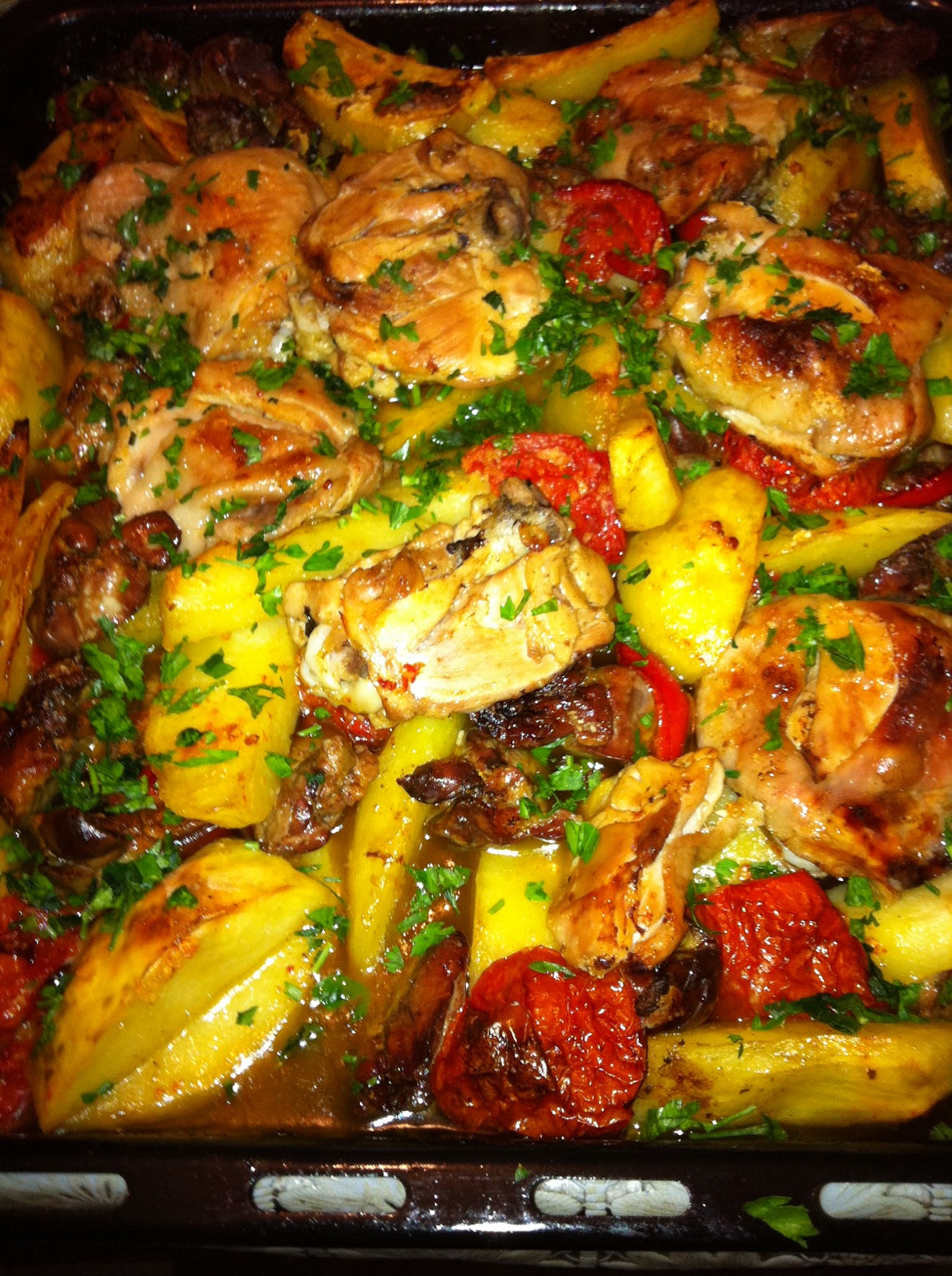 Pulpe Si Ficatei La Cuptor Cu Legume