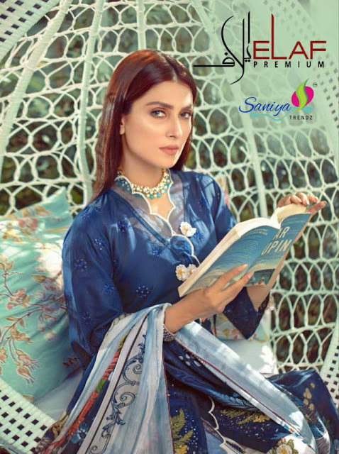 Saniya trendz Lelaf Pakistani Suits Catalog Wholesale Price