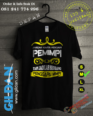 Baju Kaos Motivasi Sang Penggapai Mimpi Warna Hitam