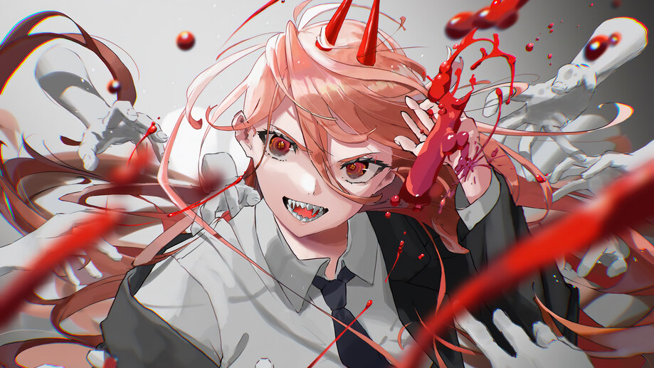 Power Chainsaw Man Anime 4K #4951b Wallpaper PC Desktop