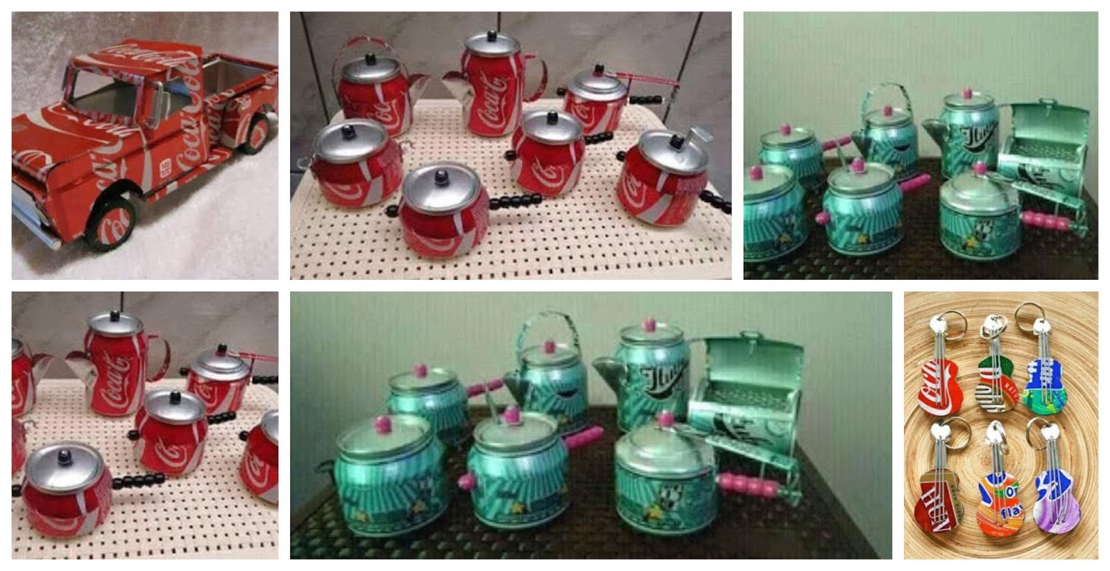 retirada edificio oler Haz carritos y ollitas de juguete con latas de gaseosa recicladas ~ Haz  Manualidades