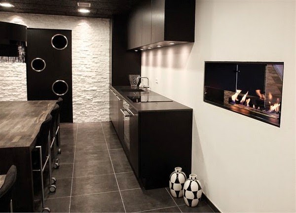 Deco-ecological fireplaces
