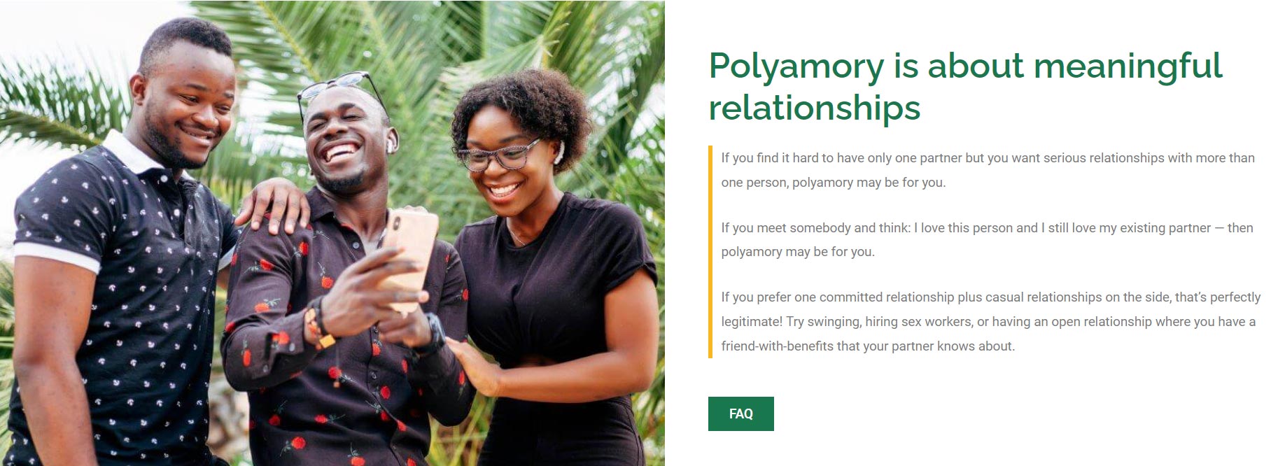 Polyamory in the News South Africa may become the first country to recognize full polyamorous marriage
