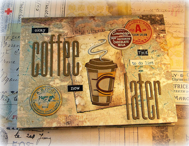 Kath's Blog......diary of the everyday life of a crafter: Tim Holtz/Sizzix  Chapter 1 - Cafe Colorize Planner