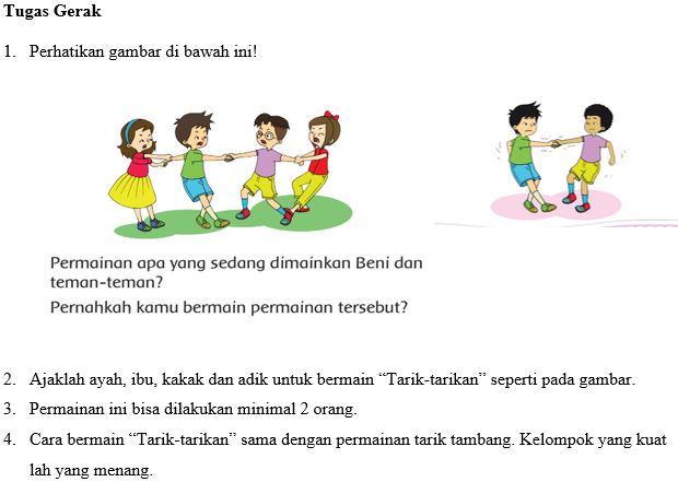 Pertemuan Ke 6 Bermain Tarik Tarikan Pjok Sd Kota Tegal