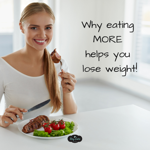 Amy Caine Fitness Why eating more helps you lose weight!