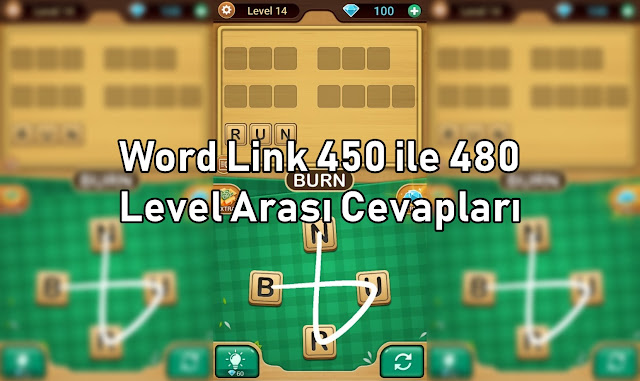 Word Link 450 ile 480 Level Arasi Cevaplari