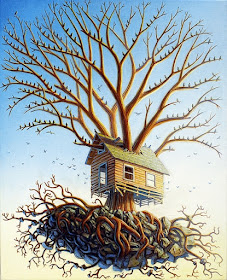 08-Starling-House-Jeff-Mihalyo-Symbolism-and-Narrative-in-Surreal-Oil-Paintings-www-designstack-co