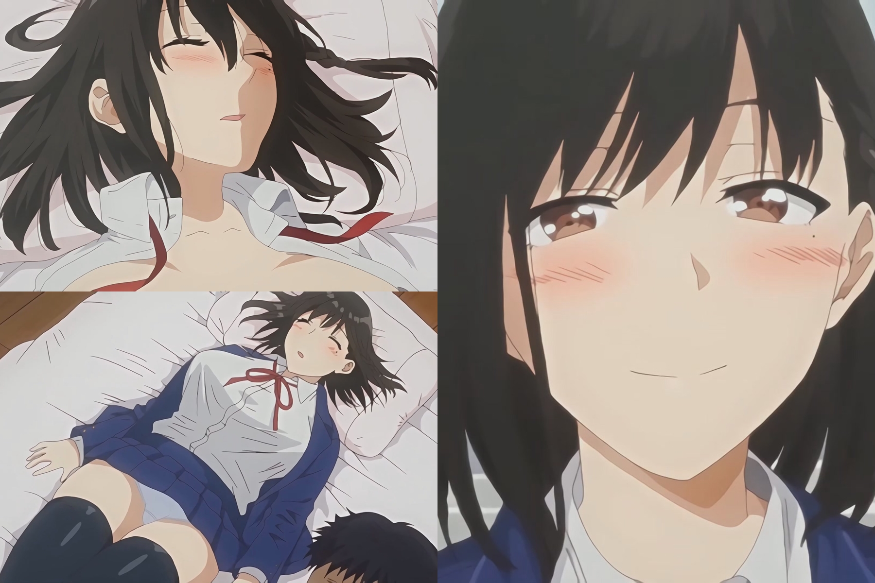 Toshoshitsu No Kanojo Seiso Na Kimi Ga Ochiru Made The Animation 01 60fps