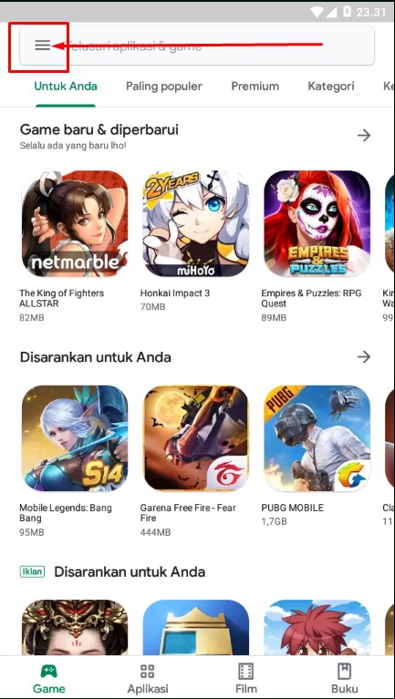 Cara Memasukan Kode Pembelian Voucher Google Play Store