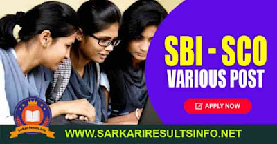 SBI SCO Various Post Apply Online SBI SCO Various Post Apply Online 2020