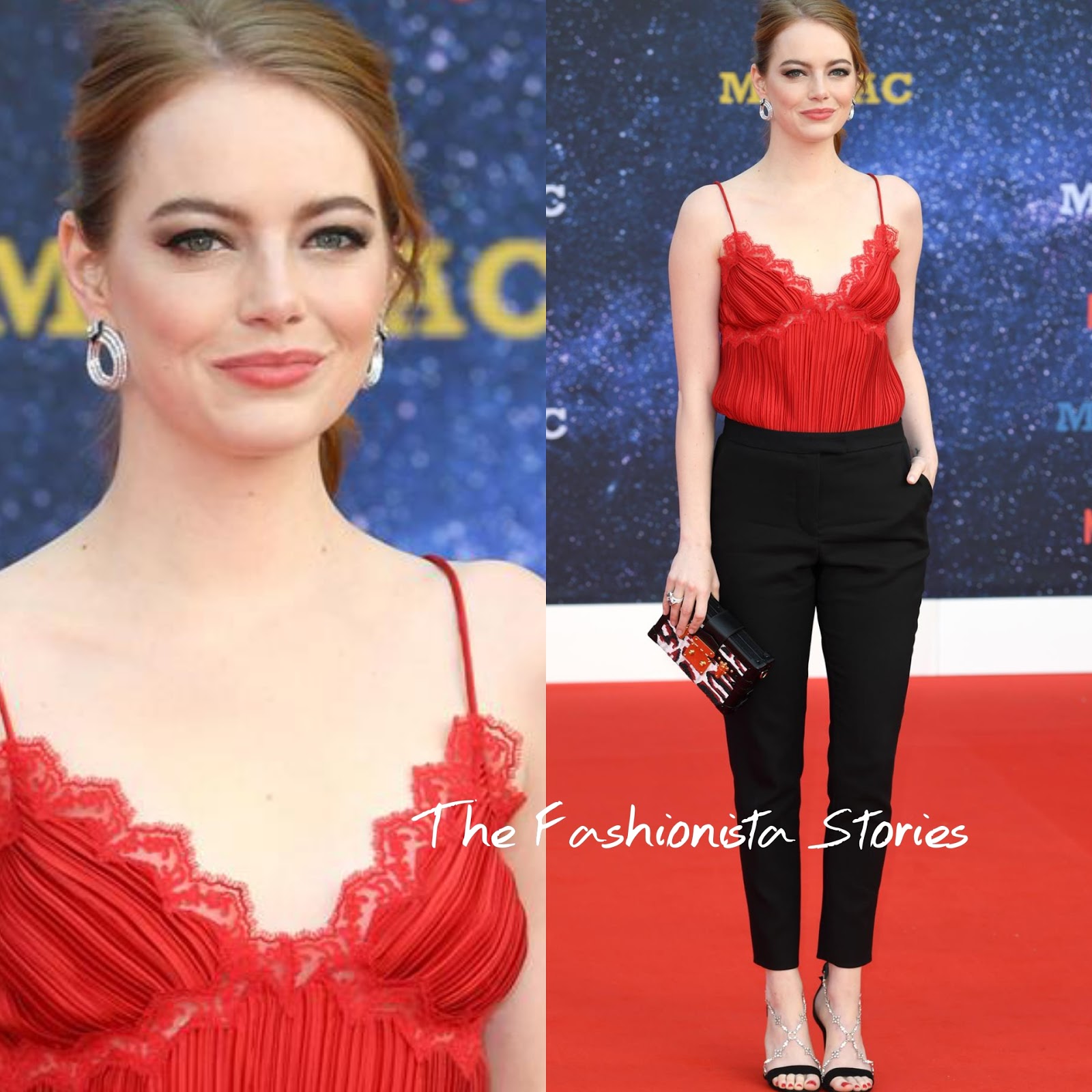 Emma Stone in Louis Vuitton at the 'Maniac' London Premiere