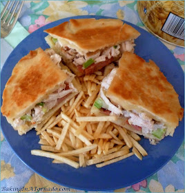 Cordon Bleu Grilled Cheese Pockets are the perfect summer lunch. Use leftover chicken and ham and these delicious sandwiches come together in minutes | Recipe developed by www.BakingInATornado.com | #recipe #sandwich