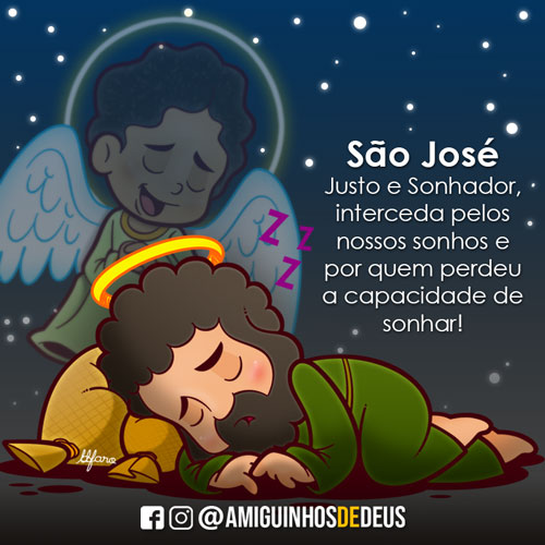 São José Dormindo Amiguinhos de Deus São José Dormindo Amiguinhos de Deus
