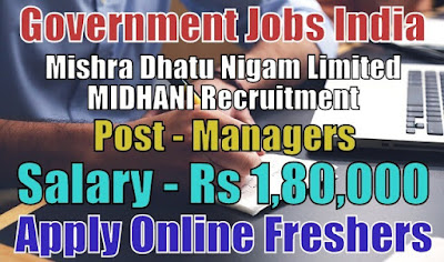 MIDHANI Recruitment 2018