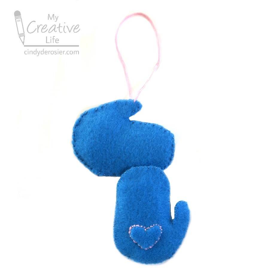 Cindy Derosier My Creative Life Michigan Love Mitten Ornament