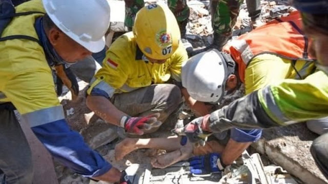 Korban Bencana Gempa Lombok. Sumber: Tempo.Co