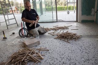 parquet industrial en suelo radiante