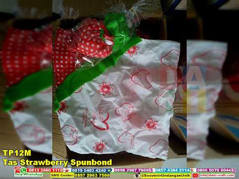 jual Tas Strawberry Spunbond