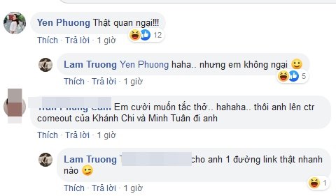 Đọc tin nhắn xong thay vì cho qua, ca sĩ Lam Trường lại đi trưng cầu dân ý: “Ý em là sao? Ai cùng quan điểm thì cho anh 1 cái like”. Sau cuộc hôn nhân đầu dang dở, Lam Trường tìm được hạnh phúc mới bên bà xã Yến Phương.