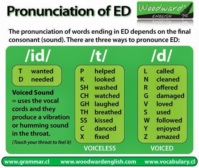 Verb Ending In Ed Examples