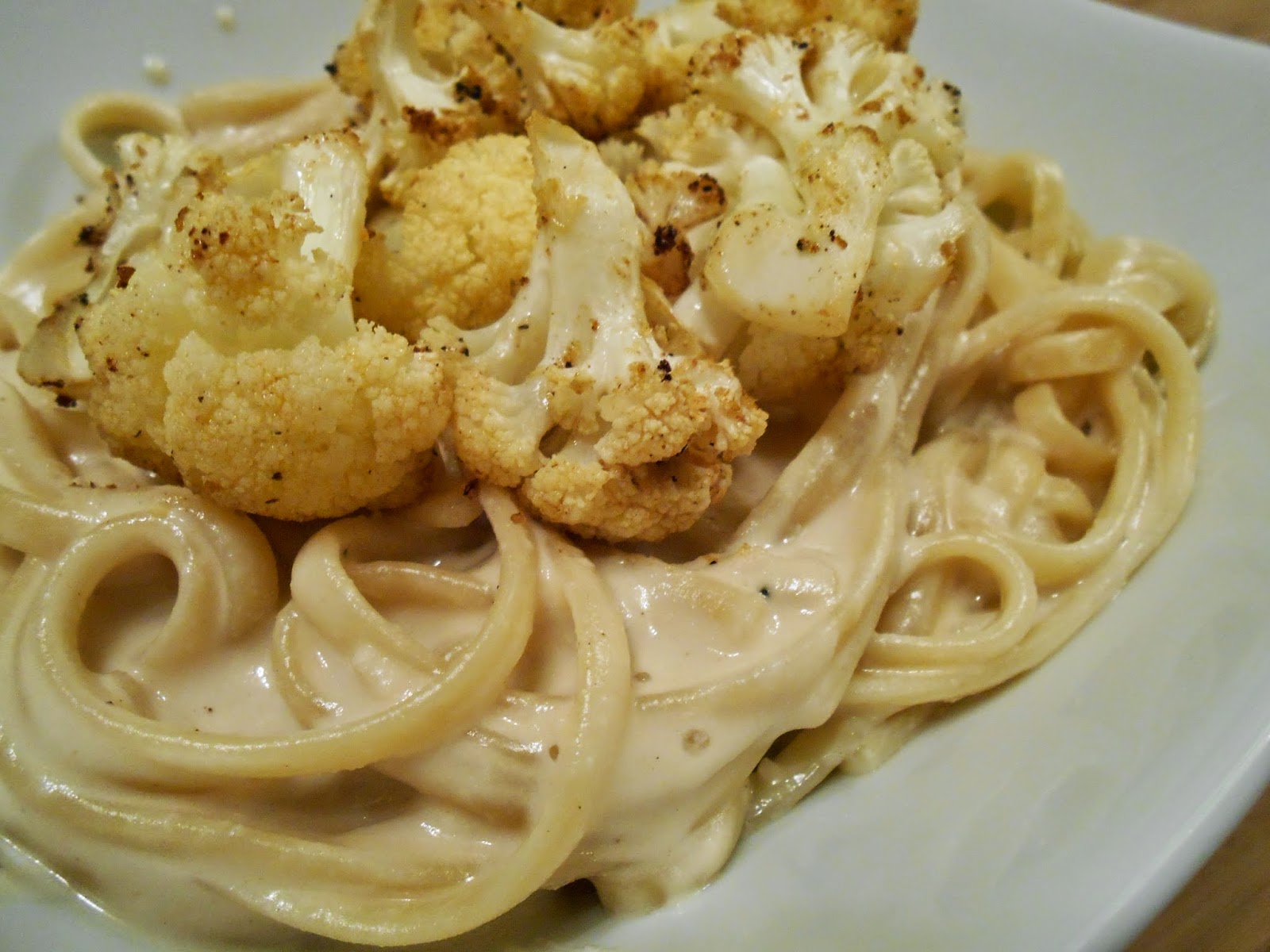 Eat cook and love Linguine sauce tahini avec choufleur rôti au cumin