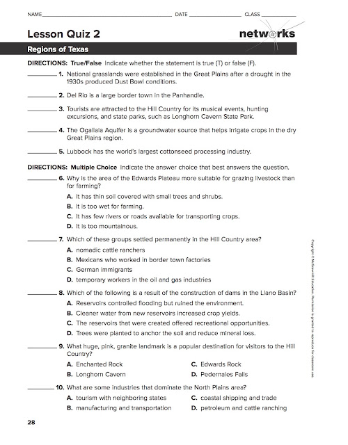 EHMS Texas History Chapter 3 Vocabulary Due Tomorrow, Quiz Sheets 1 & 2 Due, *TAG/PAP Project