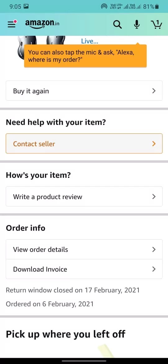 how do i send a message to amazon?
