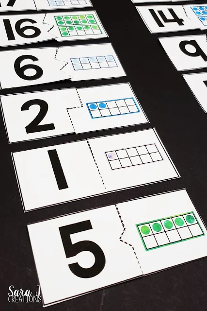 Download these FREE ten frame counting puzzles. Perfect for preschoolers learning to count and kindergartners learning to subitize.