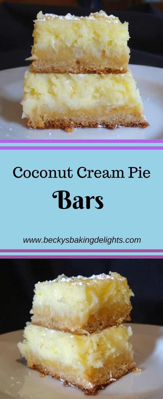 Coconut Cream Pie Bars