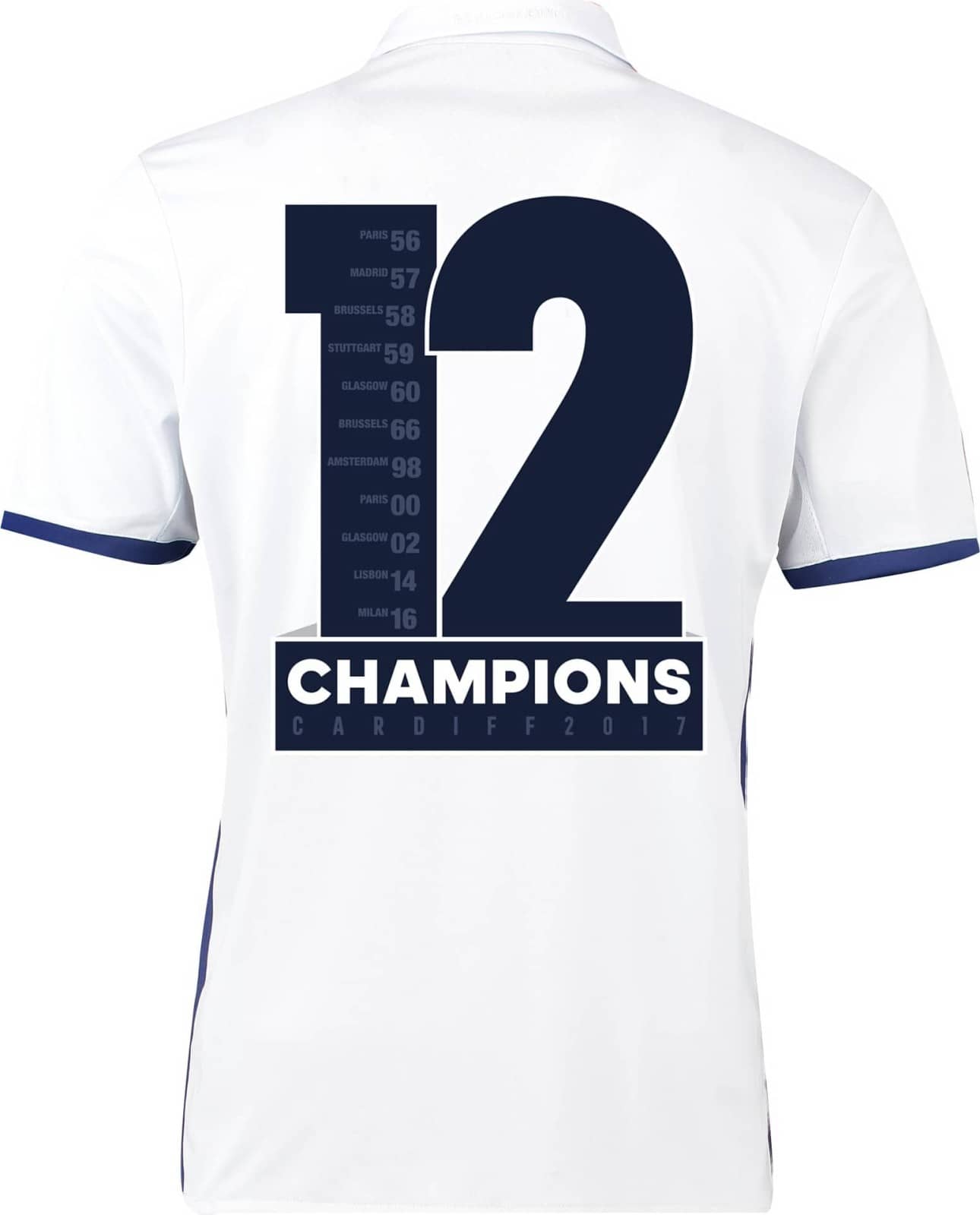 レアル・マドリード チャンピオンズリーグ 優勝記念 ユニフォーム レアルマドリード チャンピオンズリーグ優勝記念シャツ - メルカリ