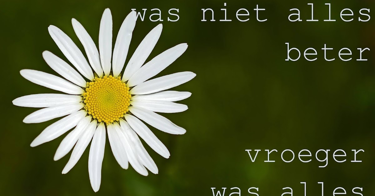 dementia VROEGER WAS ALLES BETER