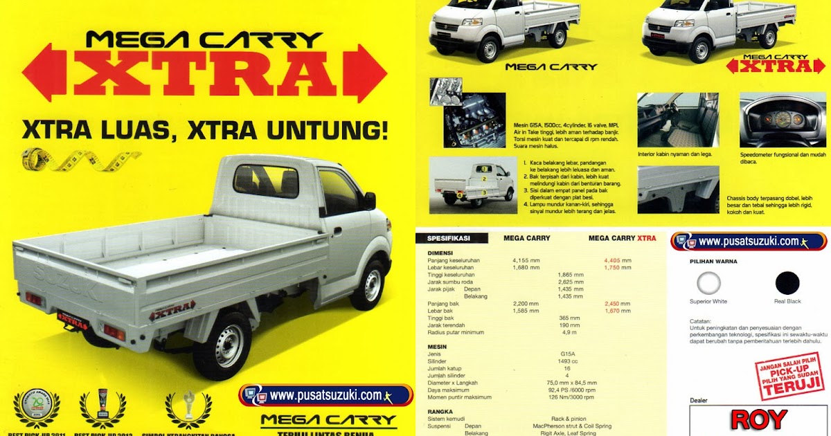 Brosur Spesifikasi Mega Carry dan Extra-Dealer Mobil 